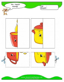 Kes Yapıştır Çalışma Sayfaları